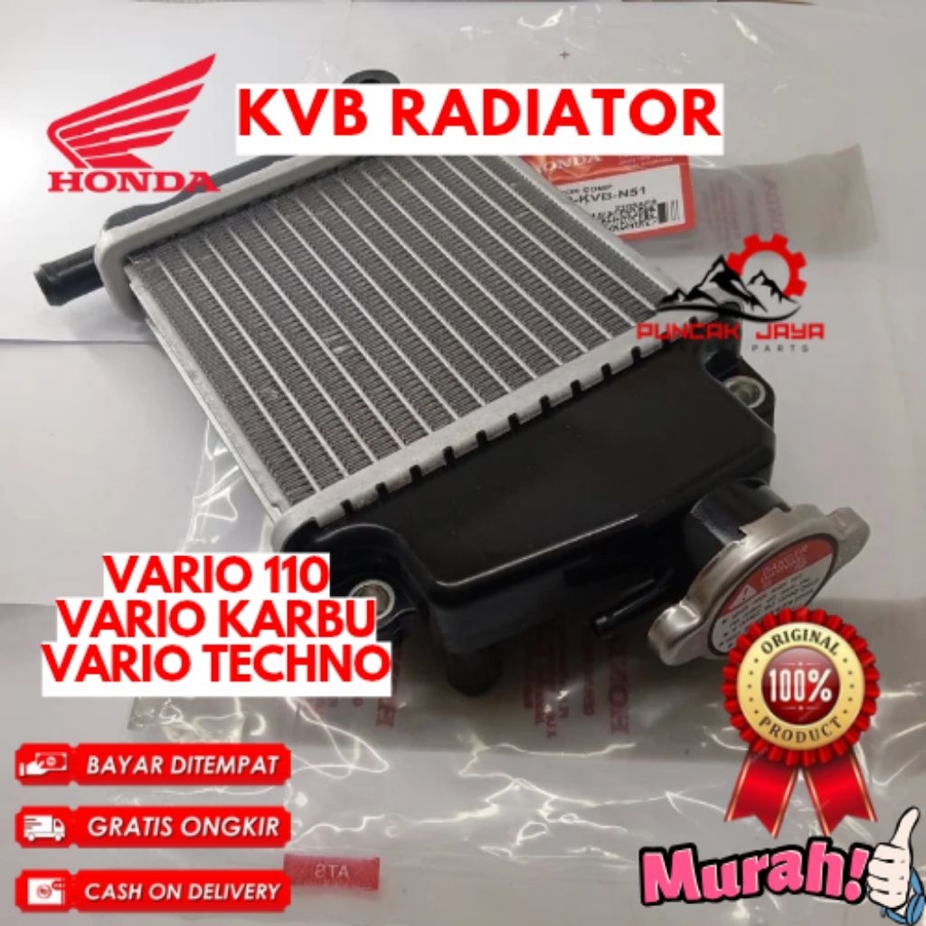 RADIATOR ORIGINAL HONDA KODE KVB, RADIATOR VARIO 110, RADIATOR VARIO TECHNO, RADIATOR VARIO KARBU