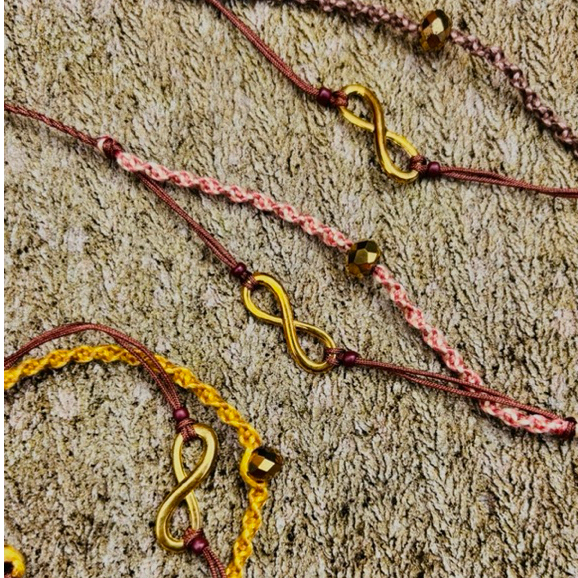 Aksesoris gelang tali macrame manik manik - Oriens Infinity KPOP idol woozi seventeen