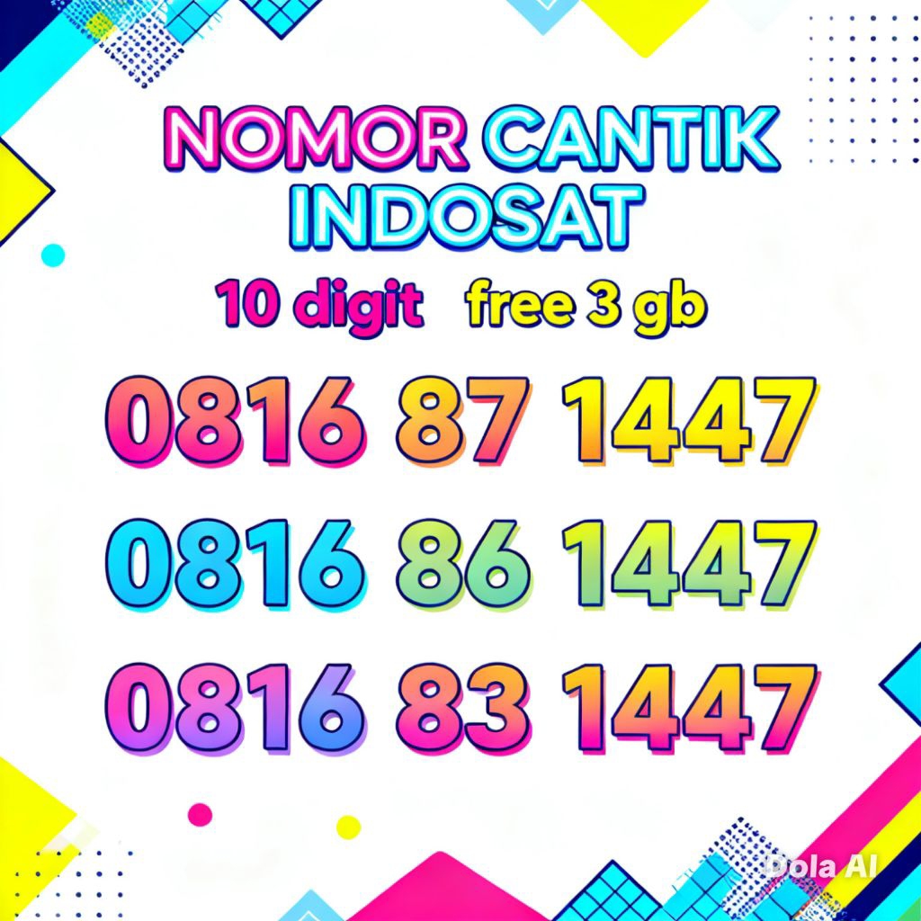 nomor cantik Indosat 10 digit prabayar langka
