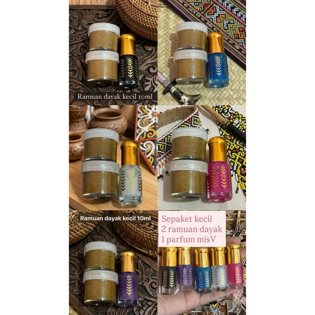 PAKET CINTA RAMUAN DAYAK+PARFUM misV