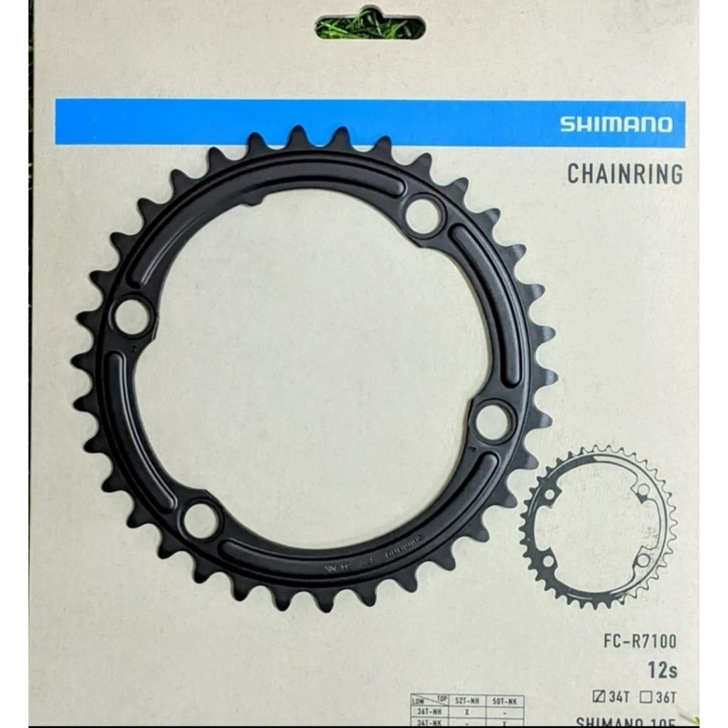 SHIMANO 105 Chainring FC-R7100 34T BCD110x4