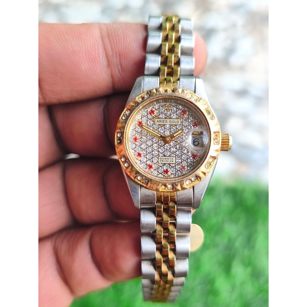 Jam tangan merk aries gold (original)