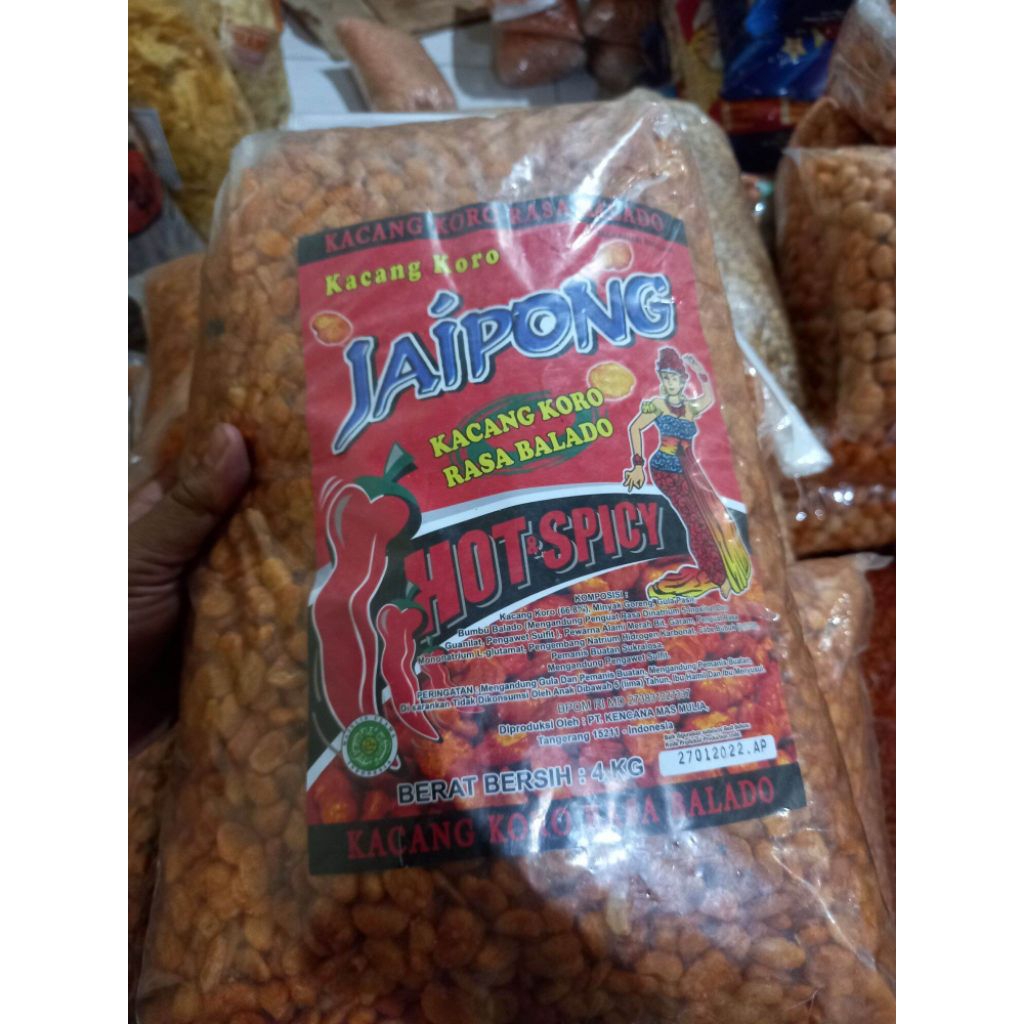 KACANG KORO JAIPONG RASA BALADO KILOAN