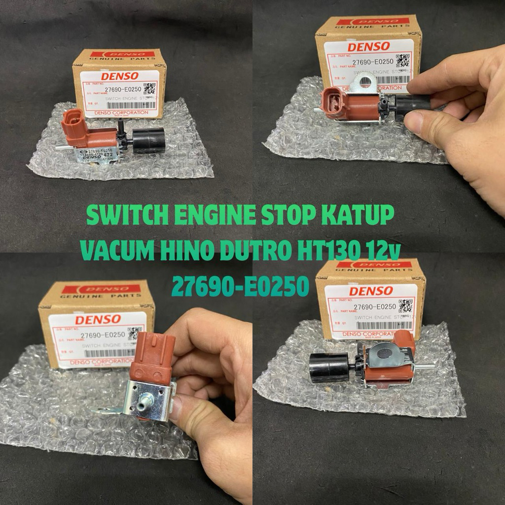 SWITCH ENGINE STOP HT130 12V 27690-E0250 OEM.