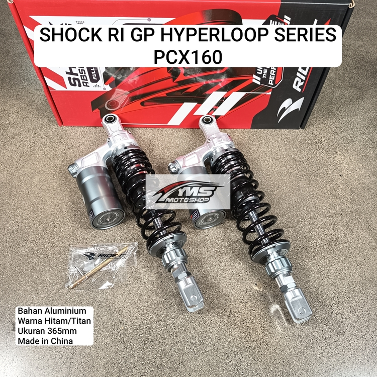 RI SKOK SHOCK GP HYPERLOOP SERIES MOTOR PCX 160 RIDE IT HITAM/TITAN