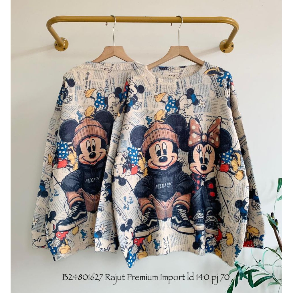 kaos cardigan rajut import/atasan wanita