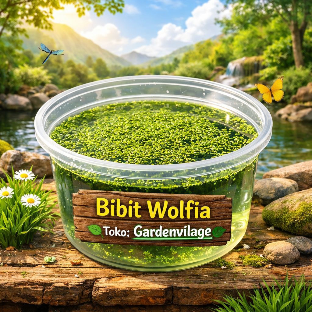 Wolffia 1KG+Media Air Siap Tebar – Anti Gagal | Garansi 100% Aman Sampai Tujuan | Bibit Indukan Prem