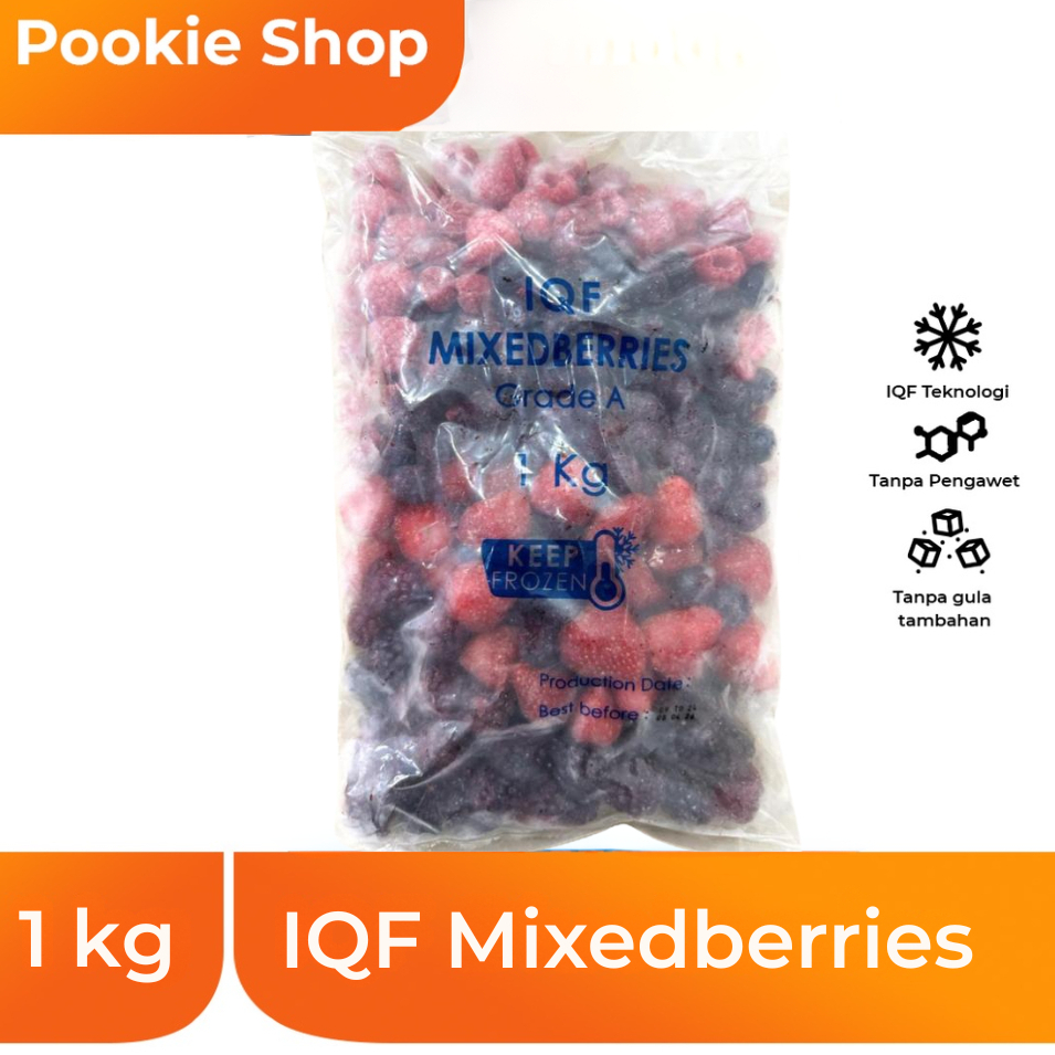 IQF (individually quick frozen) mix berries/mixed berries beku 1 kg