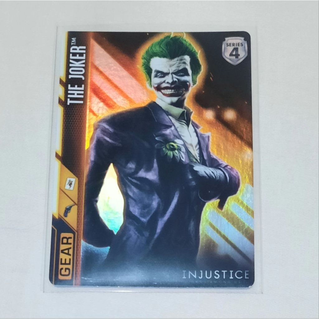 Kartu Injustice Joker Gear (Holo foil) series 4 tcg dc card langka