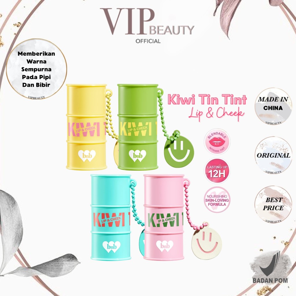 BNB BARENBLISS Korean Kiwi Tin Tint Lip & Cheek - Blendable Intens 2 in 1 Tint
