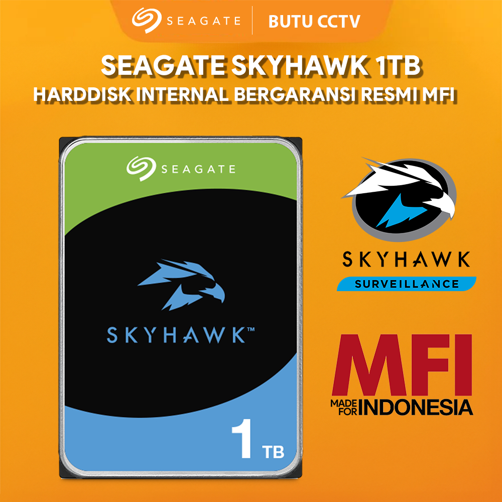 SEAGATE SKYHAWK 1TB SEAGATE HARDDISK INTERNAL 1TB BERGARANSI RESMI MFI