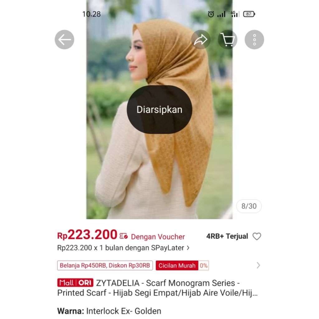 PRELOVED HIJAB ZYTADELIA