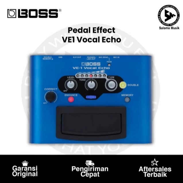BOSS VE 1 Vocal Echo Pedal Efek Vokal Original