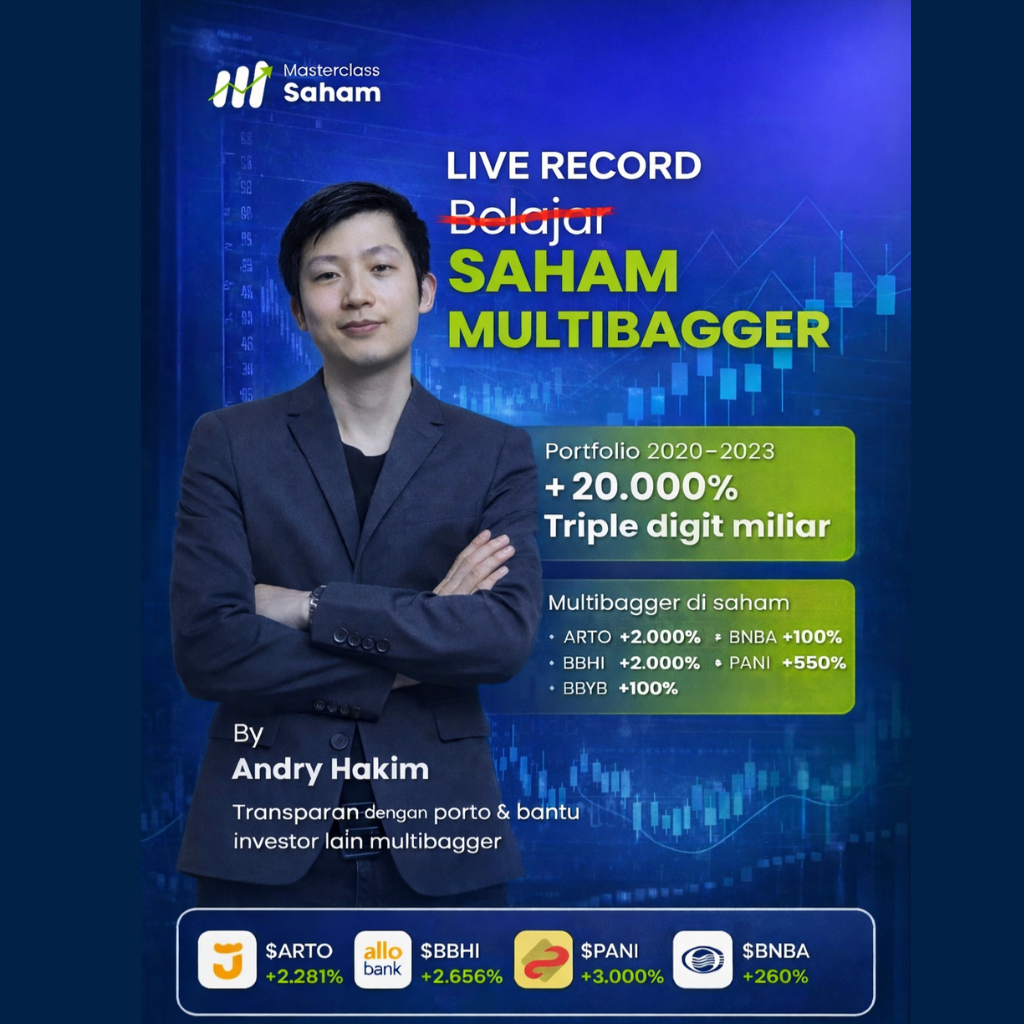 Live Record Masterclass Saham Multibagger Andry Hakim – Rekaman Full Session
