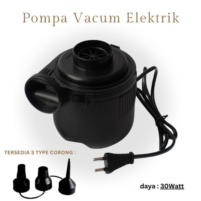 Pompa Elektrik Air Pump Vacuum Angin Hisap Tiup Kasur Pelampung Listrik