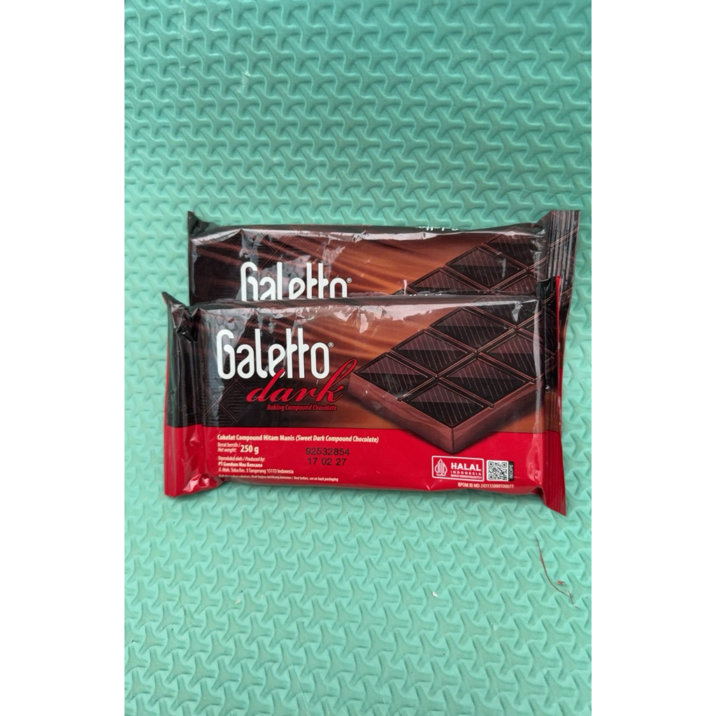 Coklat Batangan Galetto 250gr - Mudah Dihancurkan, Tekstur Lembut, Cocok untuk Berbagai Kue