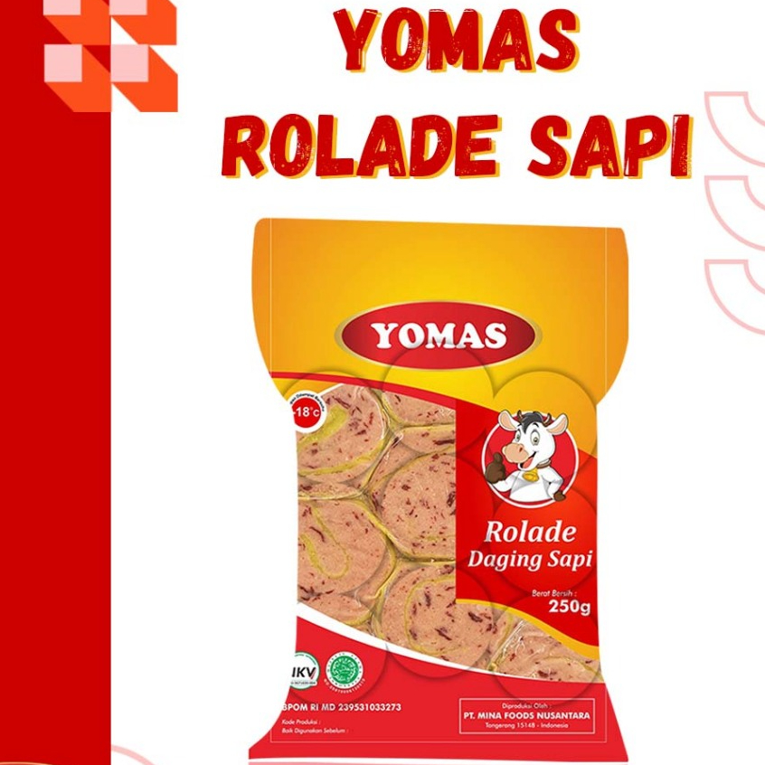 YOMAS Rolade Sapi - Rolade Ayam 500gr - Kheiza Frozen
