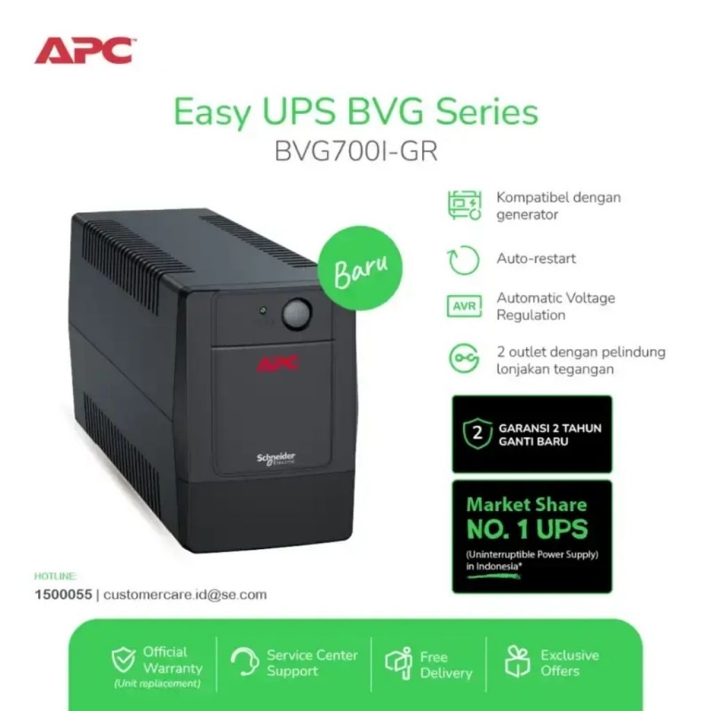 UPS APC BVX700I-GR 700VA 360W