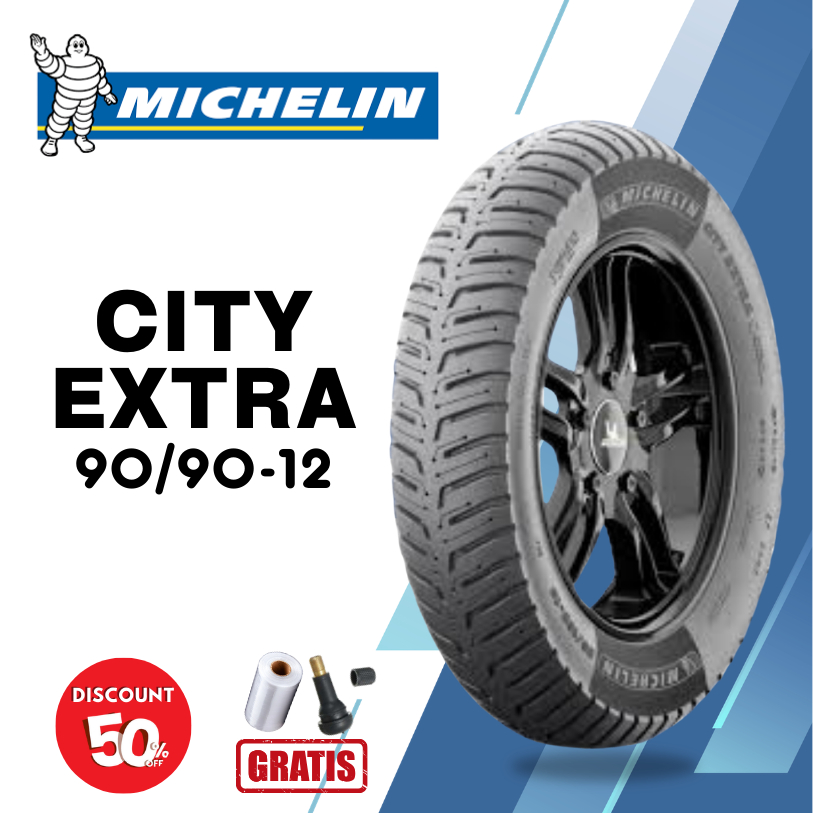 Ban Motor MICHELIN CITY EXTRA 90/90 Ring 12 Tubeless