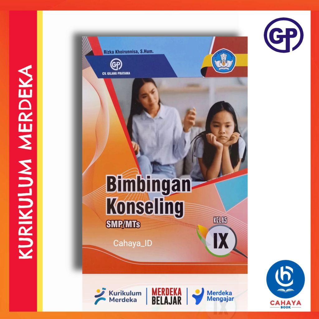 Penerbit GP - Buku Bimbingan Konseling (BK) SMP/MTs Kelas 9 Kurikulum Merdeka