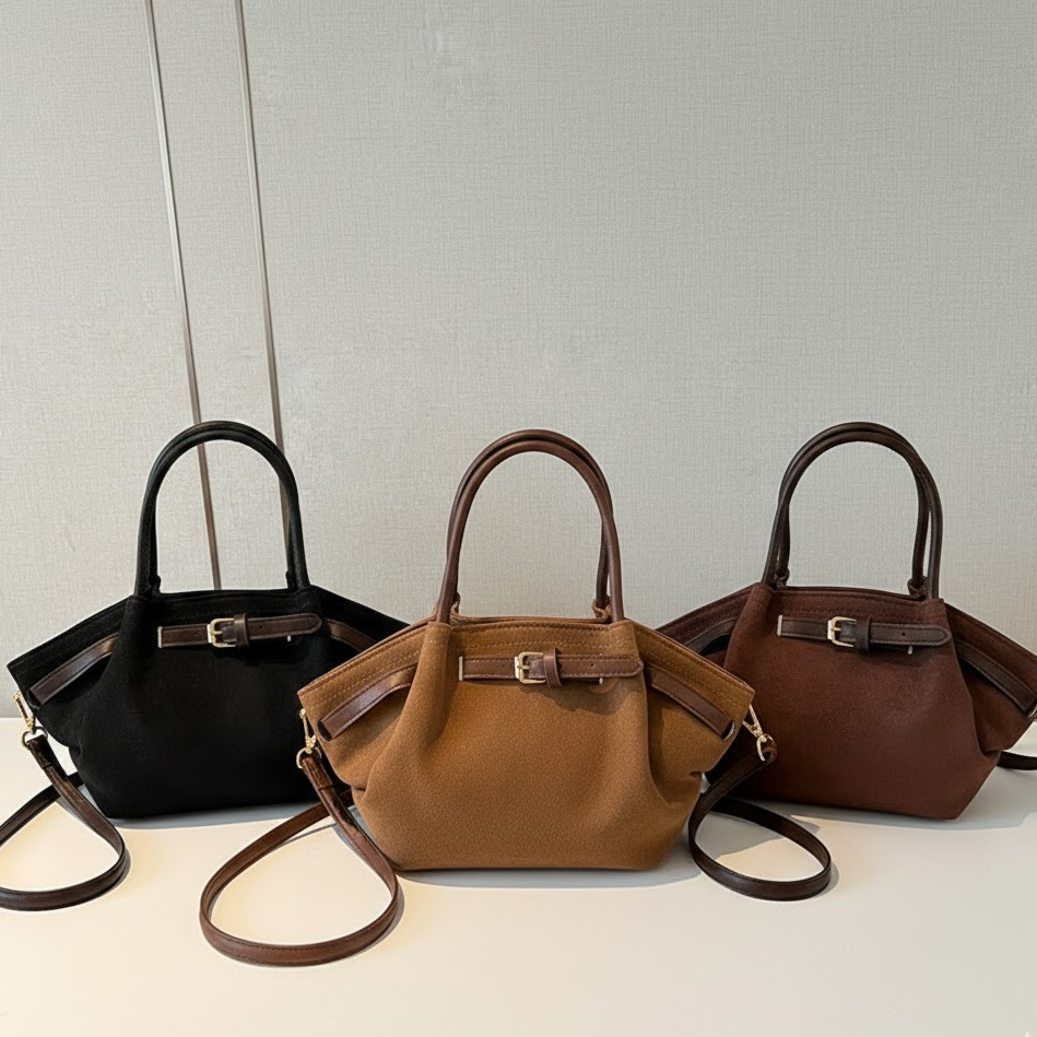 Bucket Bag Tas Wanita Kecil Mini Tas Selempang Tas Tenteng Handbag Kulit Sintetis Kekinian