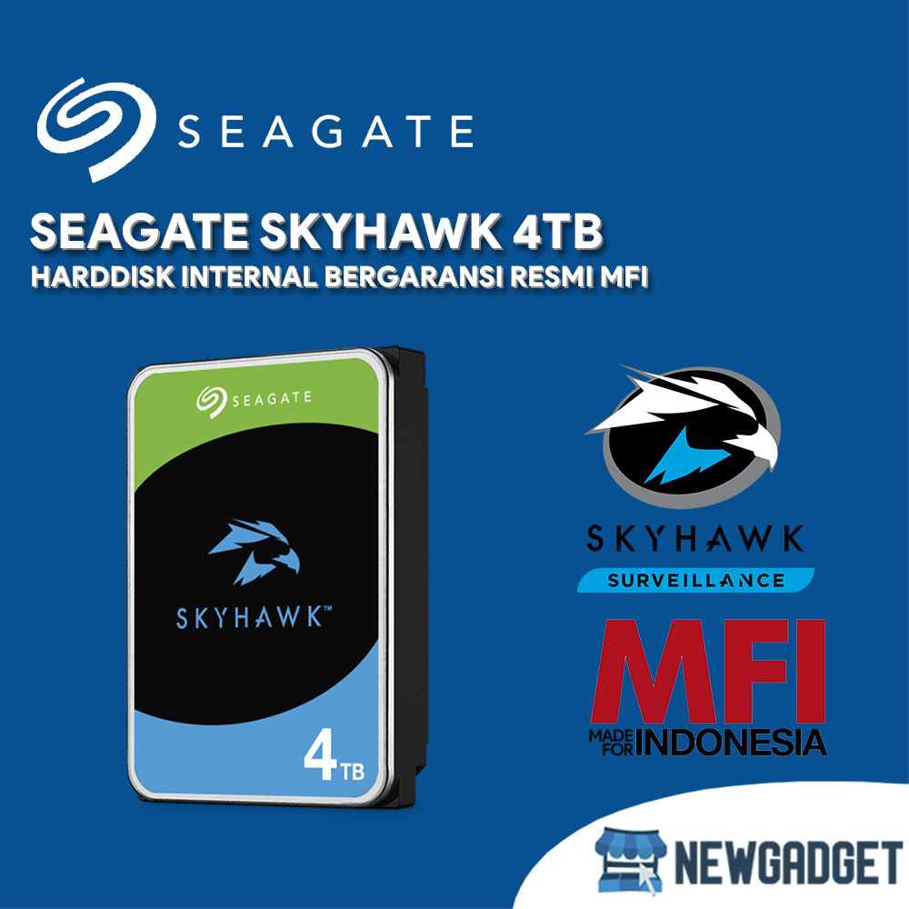 SEAGATE SKYHAWK 4TB SEAGATE HARDDISK INTERNAL 4TB BERGARANSI RESMI MFI