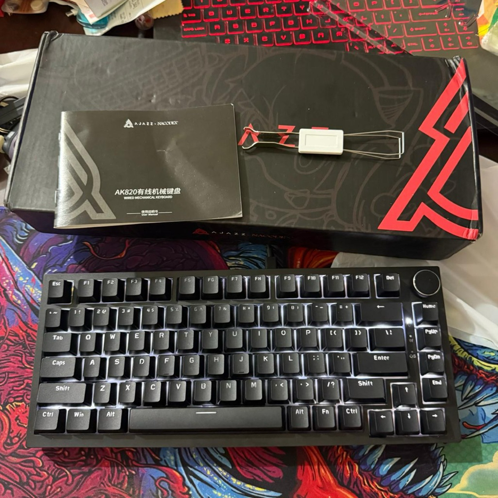 Keyboard Gaming AJAZZ AK820 Monochrome (Bonus)