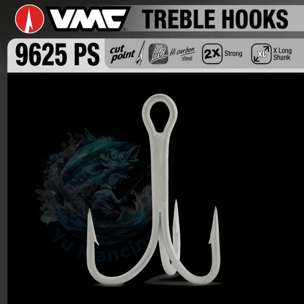 Kail Treble Hook VMC 9625 O'Shaughnessy Treble 2X Stong - Original VMC France