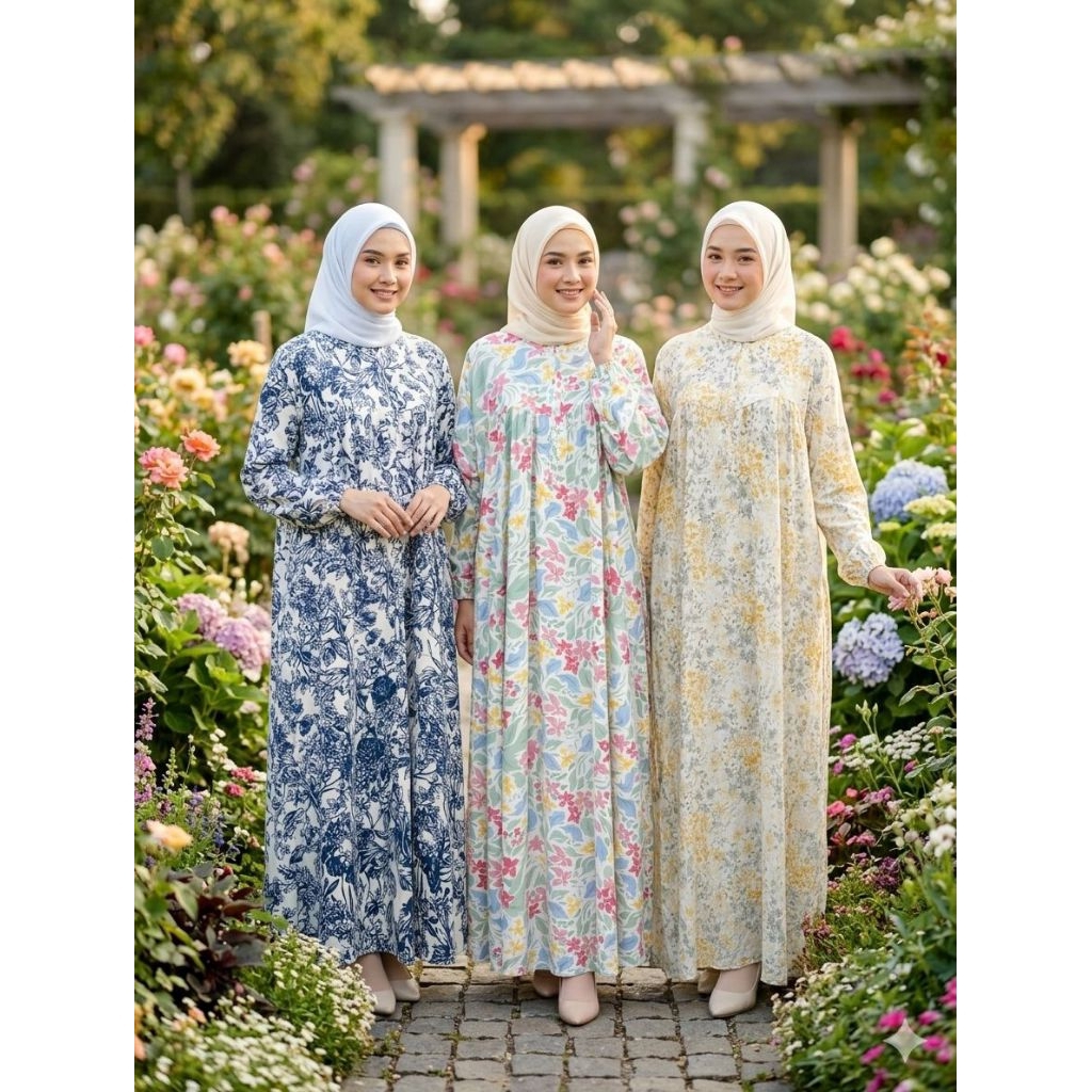 Gamis Jumbo Katun Rayon Premium •By Arsy Fashioned Gamis Jumbo LD120 PB140 Busuifriendly