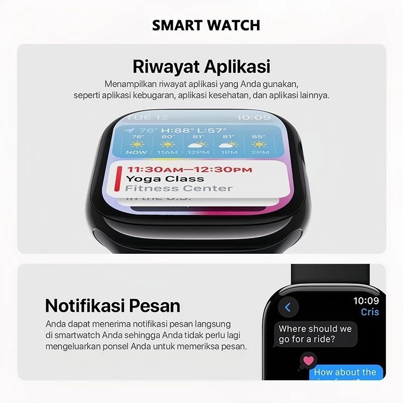 HOT PRODUCT iwatch 100% Original SmartWatch Seri 11 38/42/46MM Smartwatch wanita dapat mengganti
