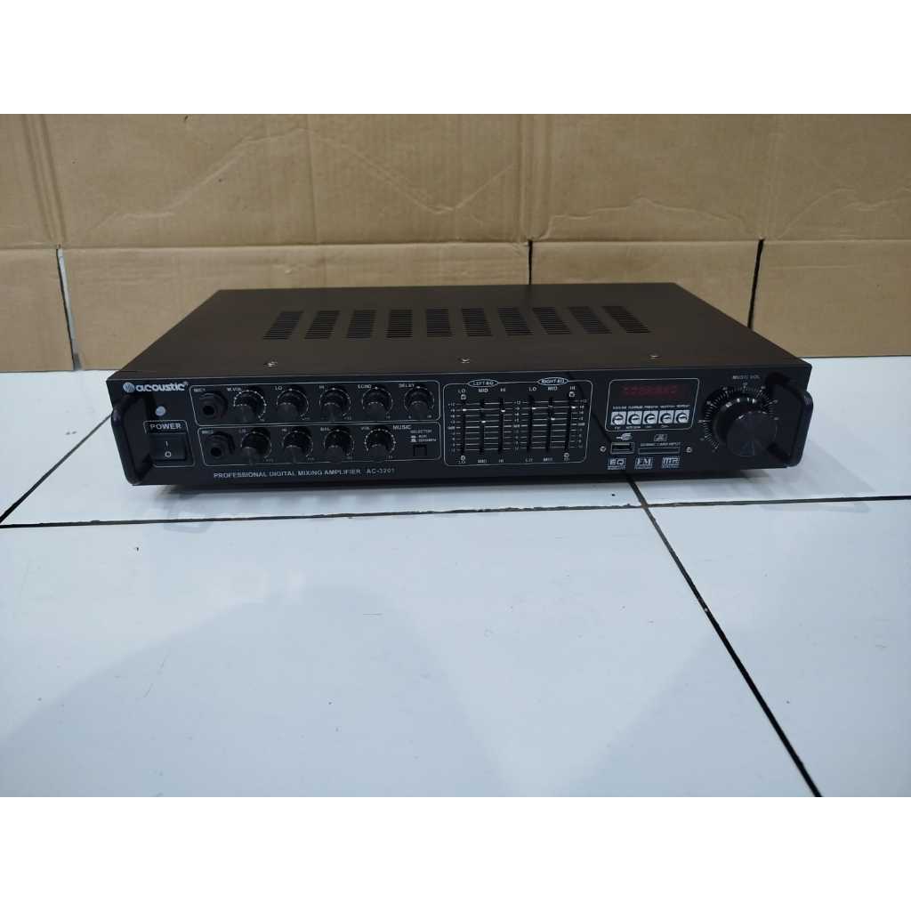 Professional stereo digital echo karaoke mixer power mixer amplifier