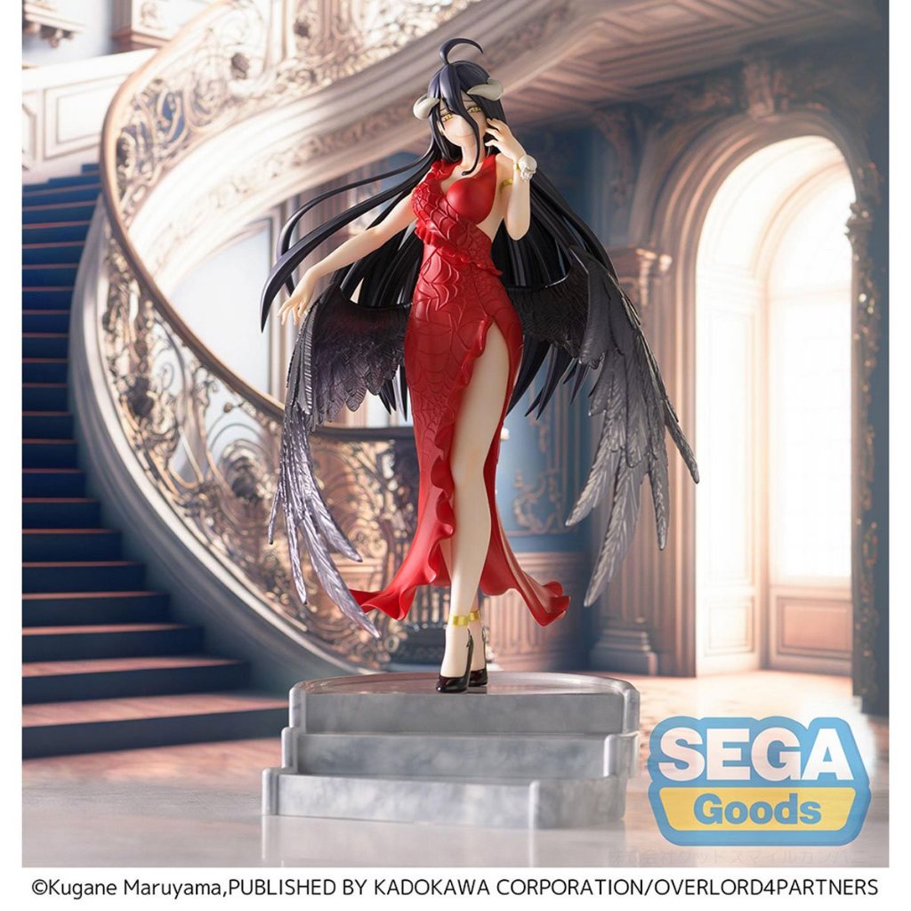 PVC Figure Albedo : Red Dress Ver. - Overlord - SEGA