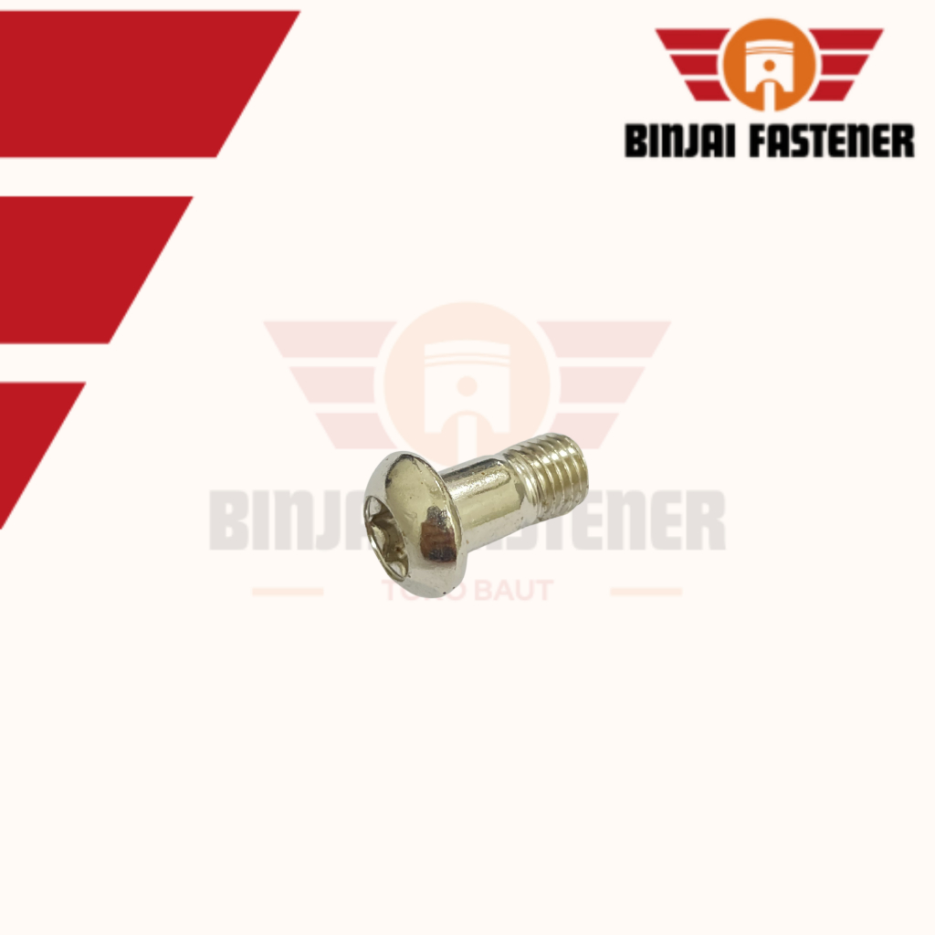 Baut Bintang Kaliper Cakram Yamaha Vixion M10x20 Nekel 10x20