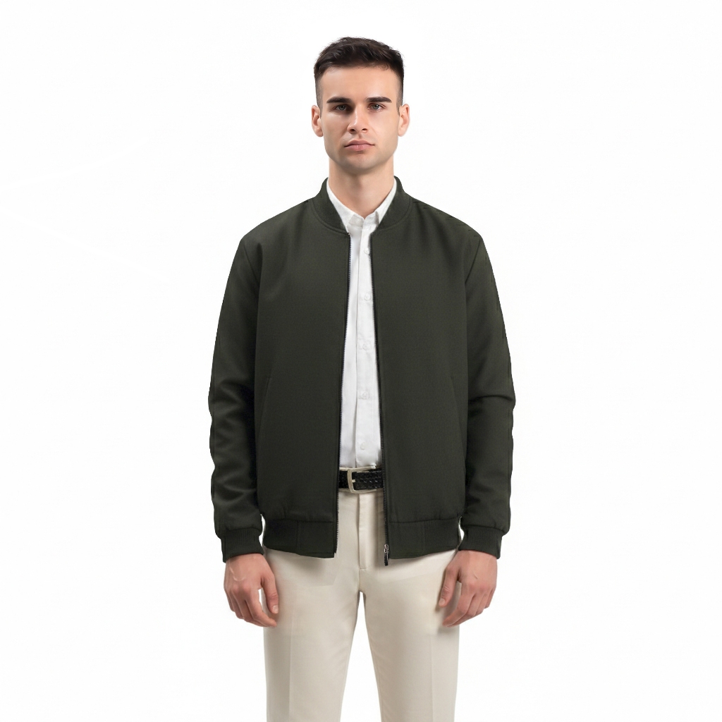 RIBSGOLD Jaket Bomber Series Hijau Army