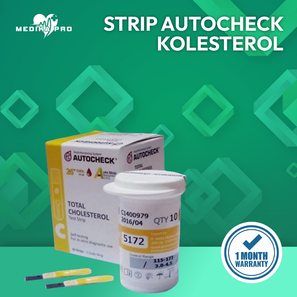 Refill Strip Autocheck Kolesterol / Strip Kolesterol Autocheck / Stik Kolesterol / Kolesterol Autoch