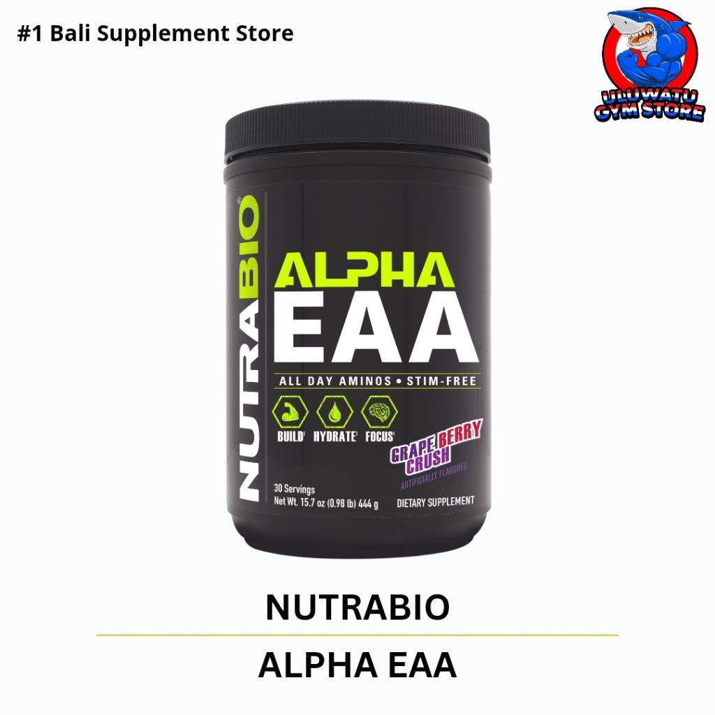 ALPHA EAA + Alpha GPC Essential Amino Acids With Nutroopics NUTRABIO USA - Support Focus Recovery Hy