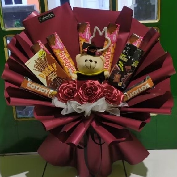 NURVANA BUKET - buket coklat silverqueen / dairy milk