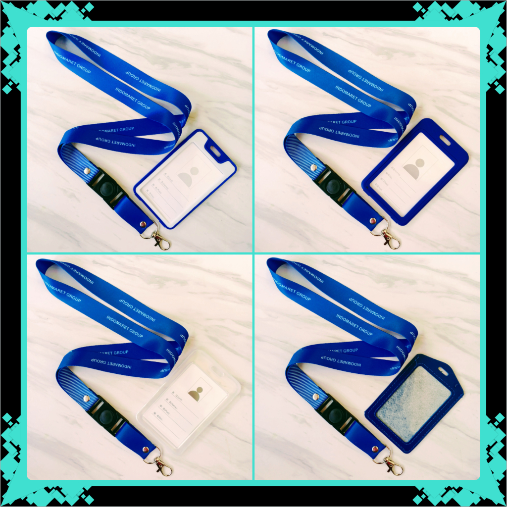 Lanyard Gantungan Tali Id Card Indomaret Group  & Frame, Holder, Tempat Id Card