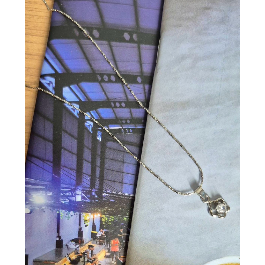 Kalung 18 KGP gold plated necklace kalung lapis emas putih