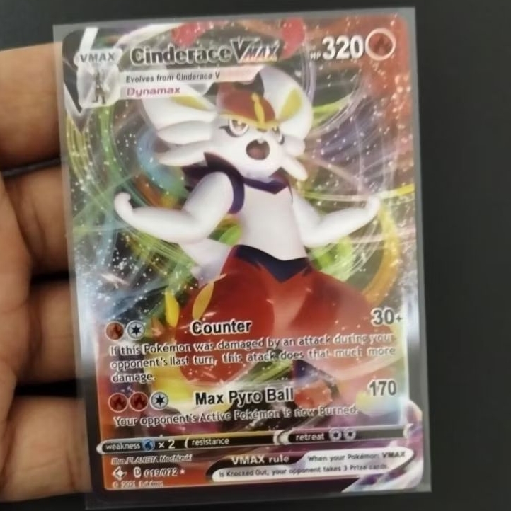 kartu pokemon Cinderace VMAX English 019-072