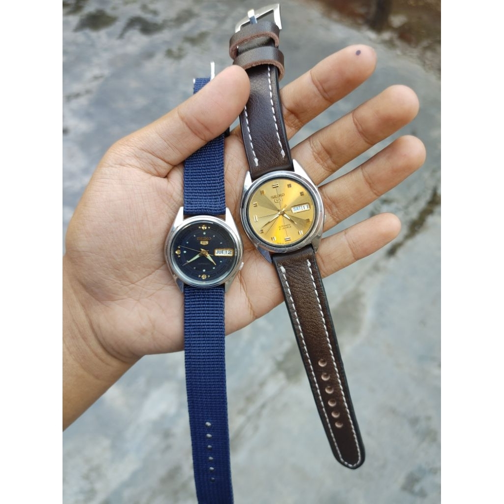 2pcs jam tangan seiko 5 automatic caliber 7s26 6000 dan 7s26 3040