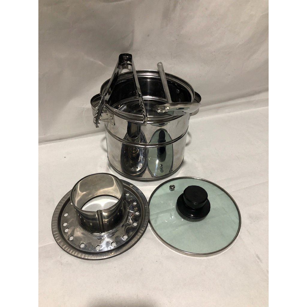 Dandang Bakso Stainless Mini 16cm - Praktis, Mudah Dibersihkan