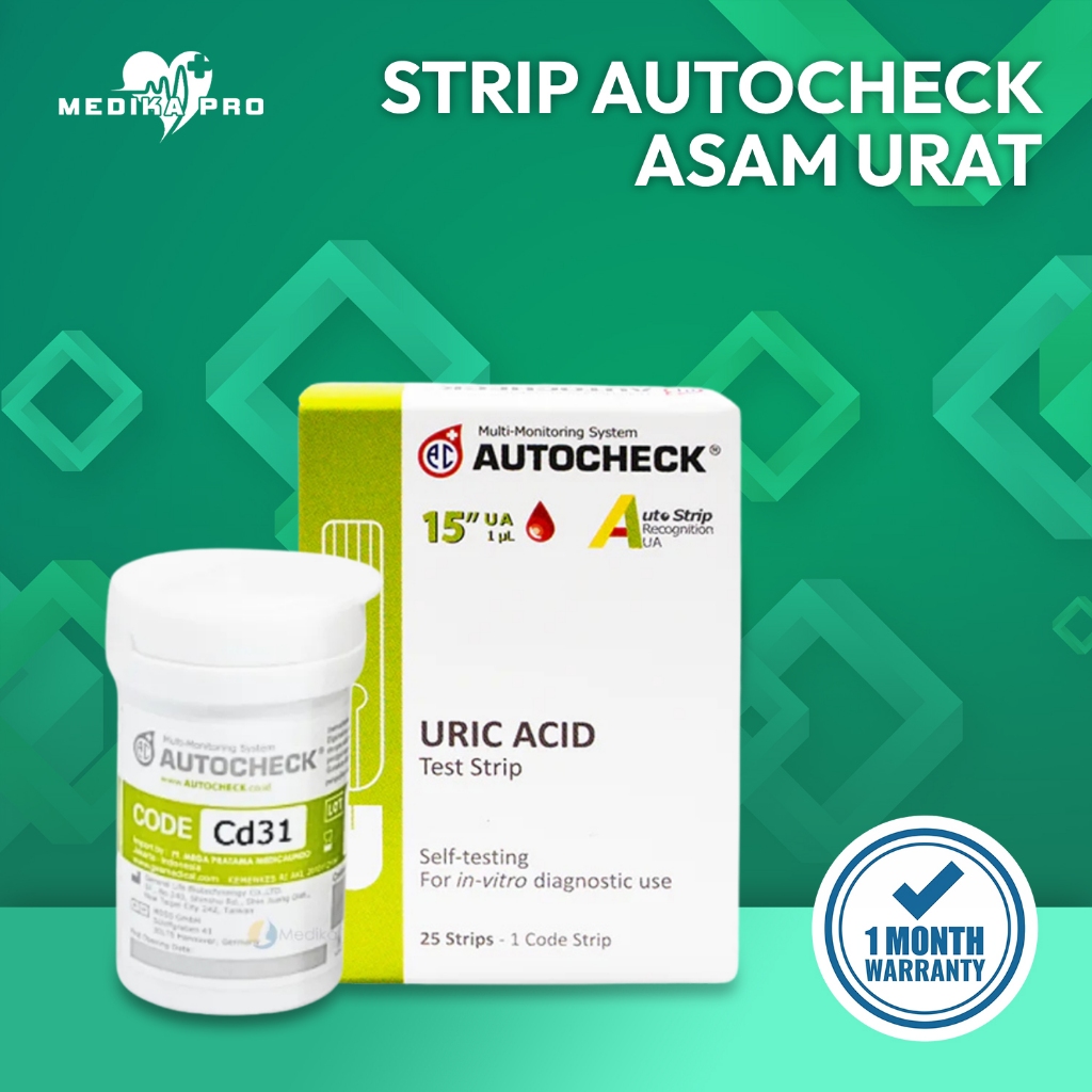 Refill Strip Autocheck Asam Urat / Autocheck Asam Urat / Cek Asam Urat / Stick Asam Urat Autocheck /