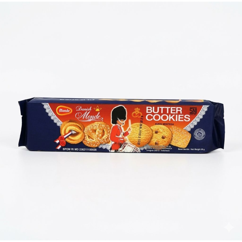 Biskuit Butter Cookies Monde 90gr - Praktis dan Lezat