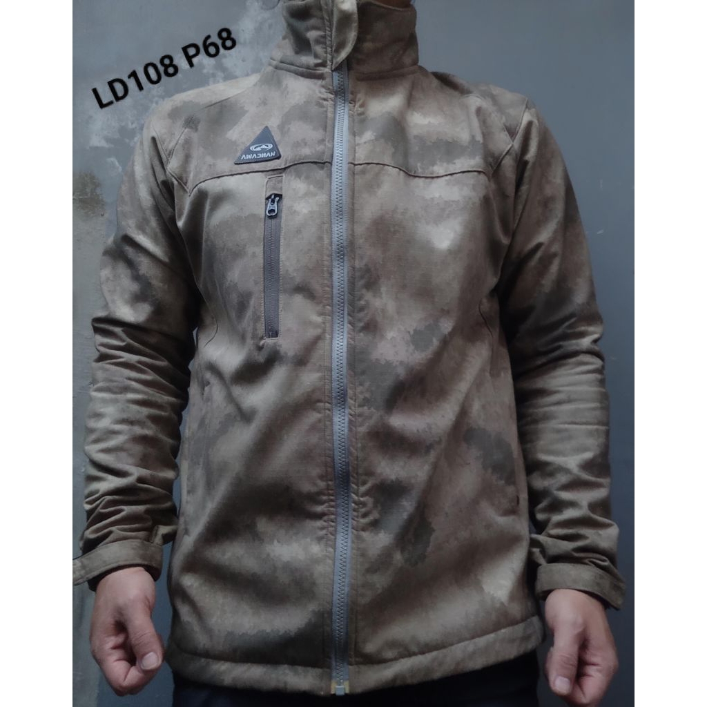 jaket outdoor camo polar