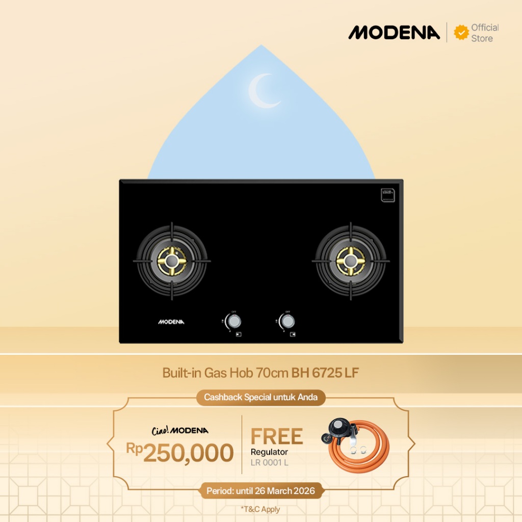MODENA Built-in Gas Hob - BH 6725 LF