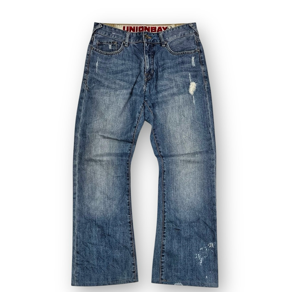 Y2K Unionbay Vintage Distressed Denim Pants Flare Fit