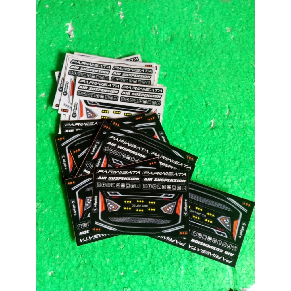 stiker headlamp bus tronton,untuk miniatur bus tronton rkc