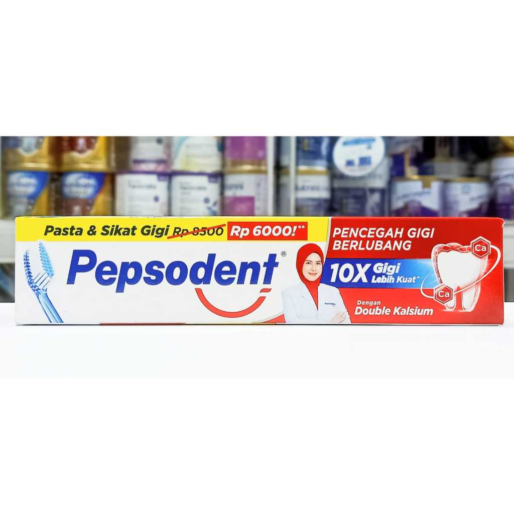 PEPSODENT (WHITE @72G + 1 PC SIKAT GIGI) - PEPSODENT PASTA GIGI GRATIS SIKAT GIGI