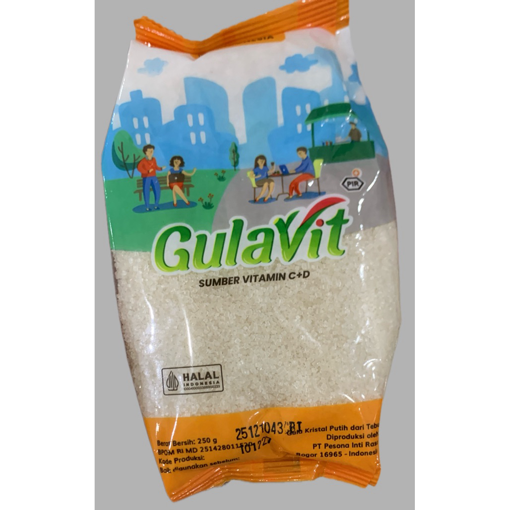 Gula Kristal Putih Gulavit 250gr - Manis Alami, Berkualitas, Mudah Larut